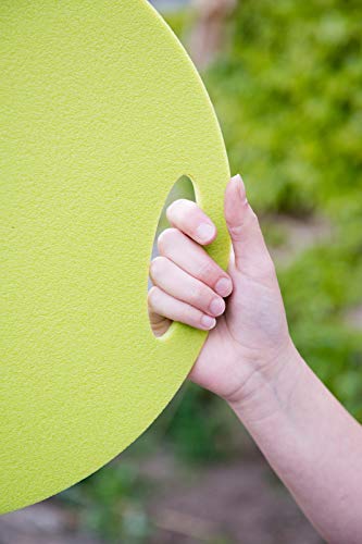 Set 5 x Schaumstoff Sitzkissen HELLGRÜN wasserdicht Sitzunterlage 350mm x 8mm Round Seat mit Griff für Outdoor Camping Konzerte Waldbühnen Kindergärten wasserdicht schmutzabweisend …