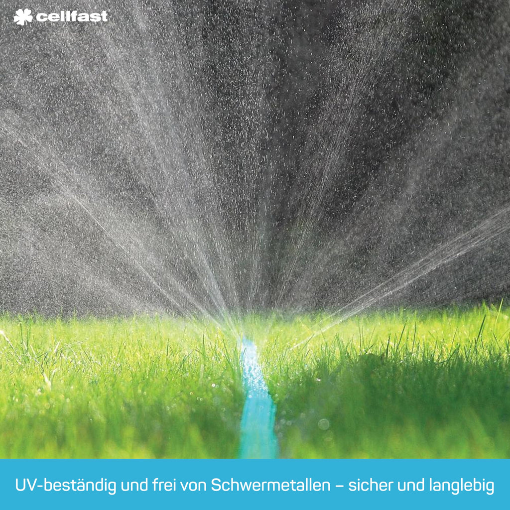 CELLFAST Gartenschlauch Sprüchschlauch Dreikanalbewässerungsschlauch Set Mit Verbindungsstücken Tropfschlauch Garn UV Beständig Perlschlauch Komplett Bewässerungssystem 1 2 Zoll 15 Meter Spring