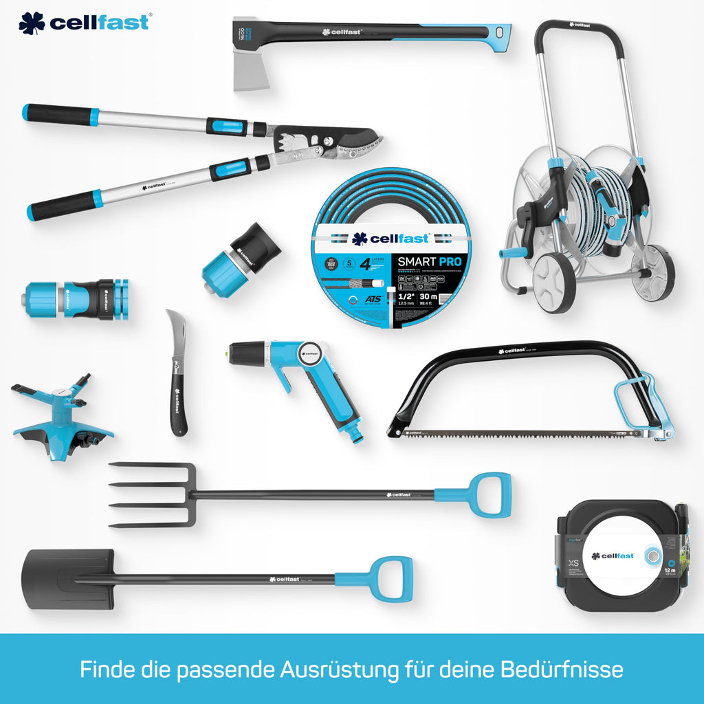 CELLFAST Gartenschlauch Sprüchschlauch Dreikanalbewässerungsschlauch Set Mit Verbindungsstücken Tropfschlauch Garn UV Beständig Perlschlauch Komplett Bewässerungssystem 1 2 Zoll 15 Meter Spring