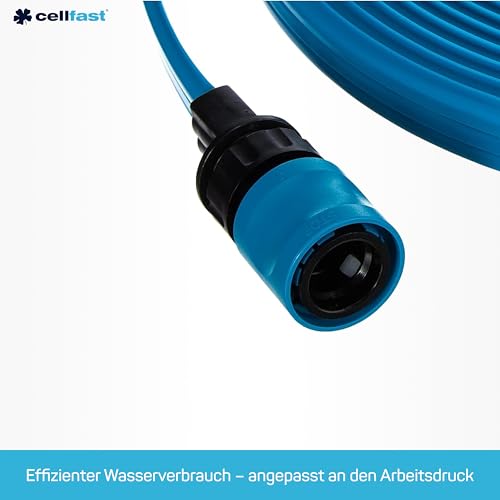 CELLFAST Gartenschlauch Sprüchschlauch Dreikanalbewässerungsschlauch Set Mit Verbindungsstücken Tropfschlauch Garn UV Beständig Perlschlauch Komplett Bewässerungssystem 1 2 Zoll 15 Meter Spring
