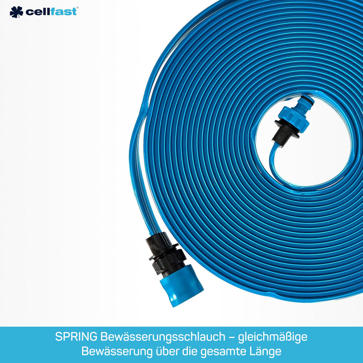 CELLFAST Gartenschlauch Sprüchschlauch Dreikanalbewässerungsschlauch Set Mit Verbindungsstücken Tropfschlauch Garn UV Beständig Perlschlauch Komplett Bewässerungssystem 1 2 Zoll 15 Meter Spring