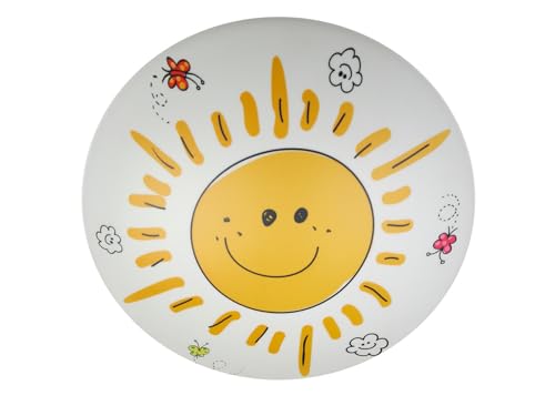 Niermann Standby Kunststoff Deckenleuchte"Sunny" 681,Gelb, Mehrfarbig, Weiß