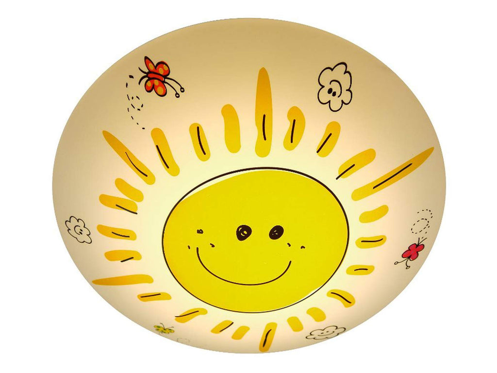 Niermann Standby Kunststoff Deckenleuchte"Sunny" 681,Gelb, Mehrfarbig, Weiß