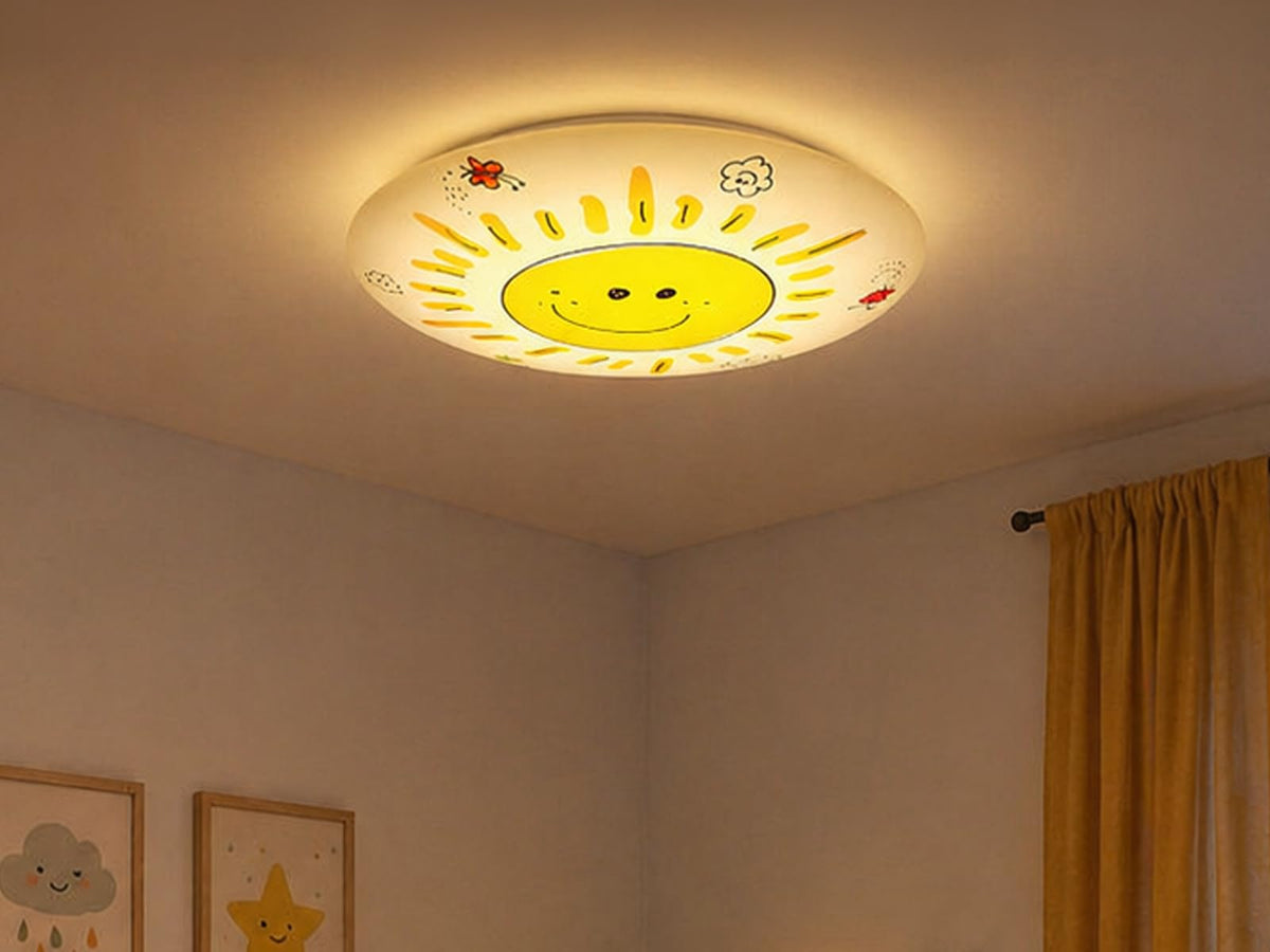 Niermann Standby Kunststoff Deckenleuchte"Sunny" 681,Gelb, Mehrfarbig, Weiß