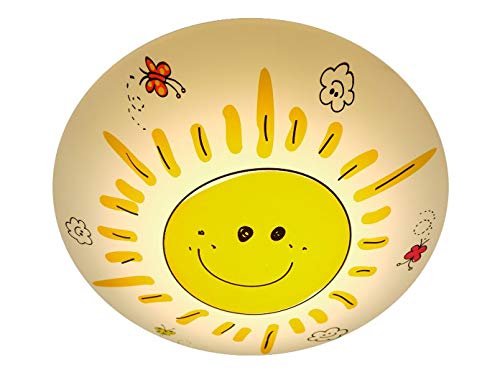 Niermann Standby Kunststoff Deckenleuchte"Sunny" 681,Gelb, Mehrfarbig, Weiß