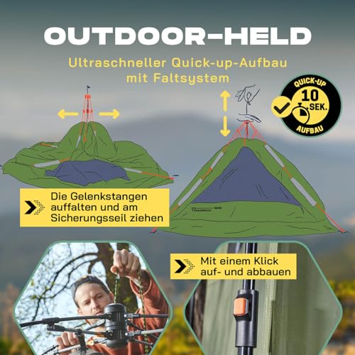 Lumaland Premium Duschzelt | Toilettenzelt für Indoor & Outdoor | Mobiles Umkleidezelt & Lagerzelt | Zelt für Tierfotografie | Ideal zum Campen, Festival & zum Angeln | Wasserdicht & Windfest
