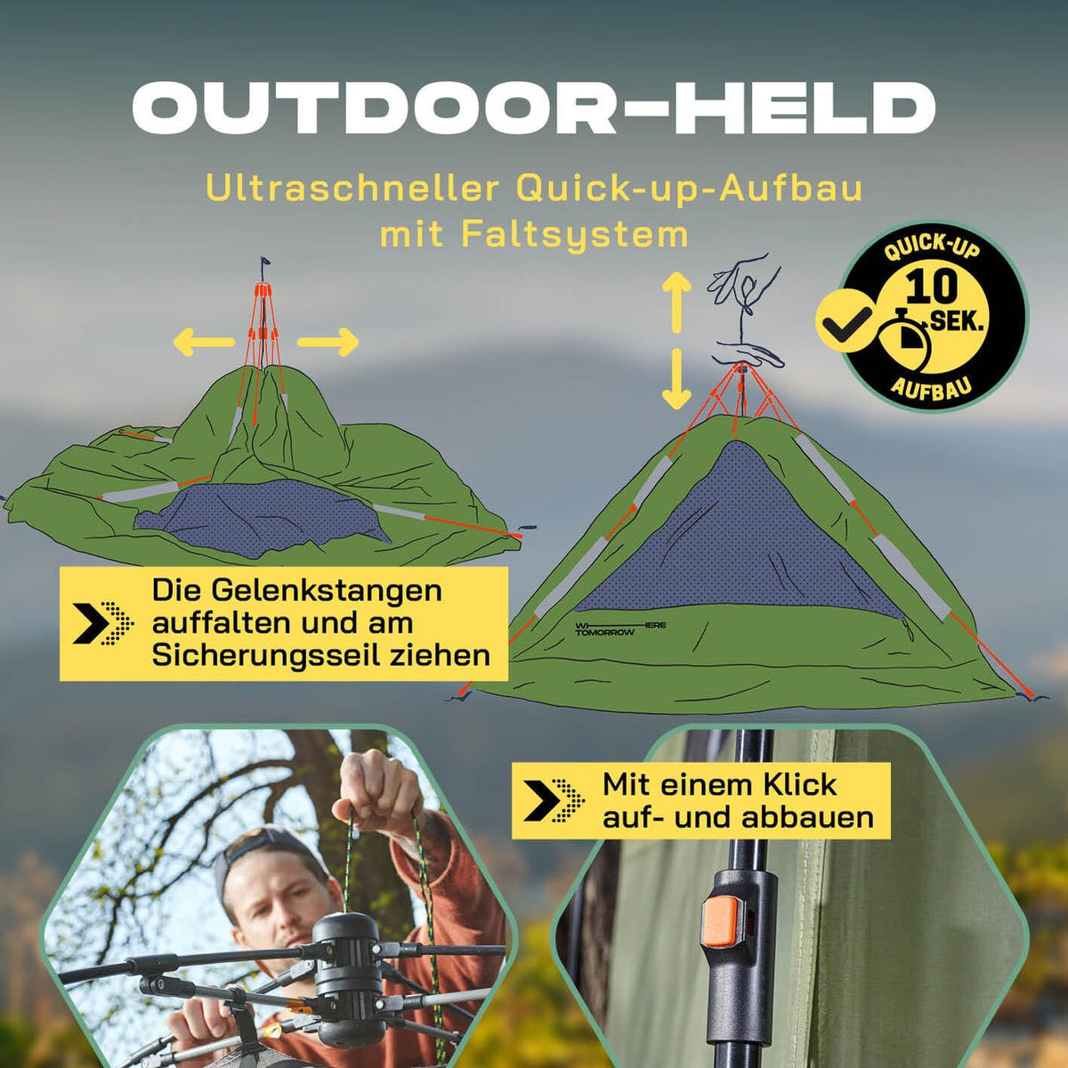 Lumaland Premium Duschzelt | Toilettenzelt für Indoor & Outdoor | Mobiles Umkleidezelt & Lagerzelt | Zelt für Tierfotografie | Ideal zum Campen, Festival & zum Angeln | Wasserdicht & Windfest