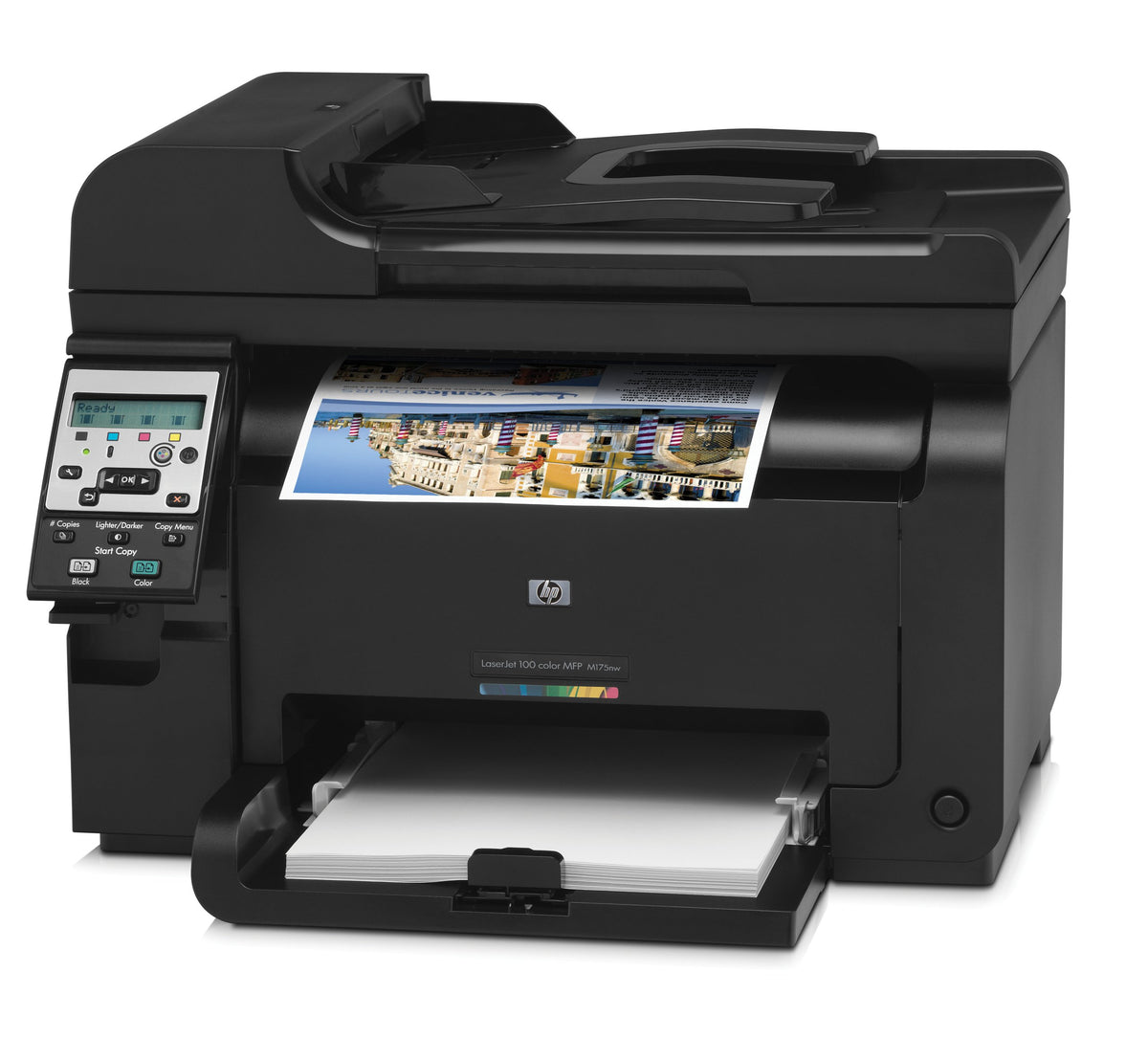 HP LaserJet Pro 100 Color MFP M175nw Multifunktionsgerät (Scanner, Kopierer, Drucker, Ethernet, WLAN, USB 2.0)