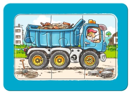 Ravensburger Puzzle Bagger, Traktor und Kipplader - 6 Teile Puzzle