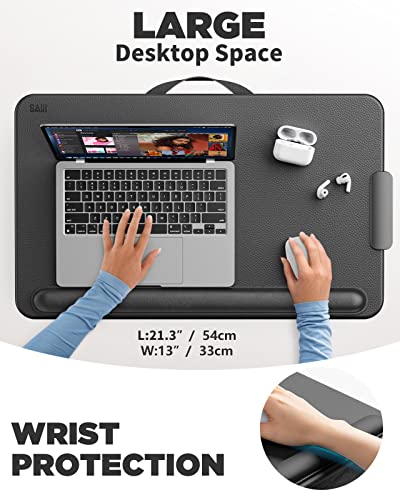 Saiji Laptopkissen für Schoß – Lapdesk verbesserter Handgelenkstütze