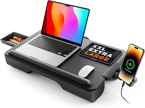 Saiji Laptopkissen für Schoß – Lapdesk verbesserter Handgelenkstütze