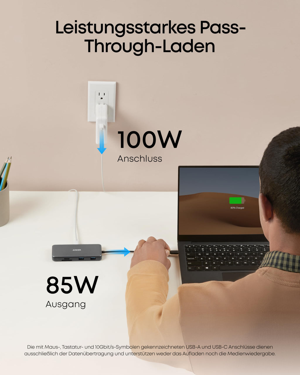 Anker 555 USB-C Docking Hub (8-in-1) PowerExpand Adapter, 4K 60Hz HDMI
