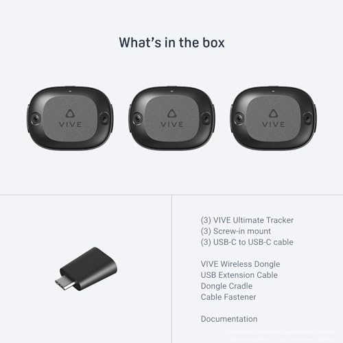 VIVE Ultimate Tracker 3 Paket + Dongle - Full-Body-Tracking für VR