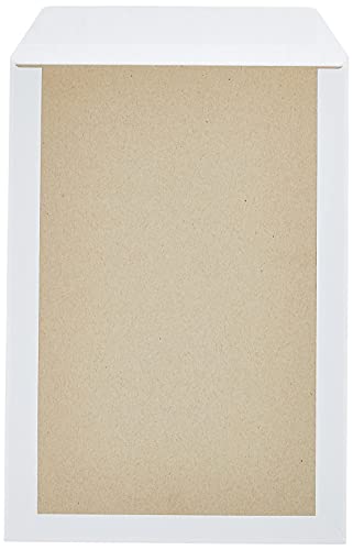 Herlitz 10901049 Versandtasche B4 mit Papprückwand,weiß, 10 Stück eingeschweißt mit Haftklebung (10)