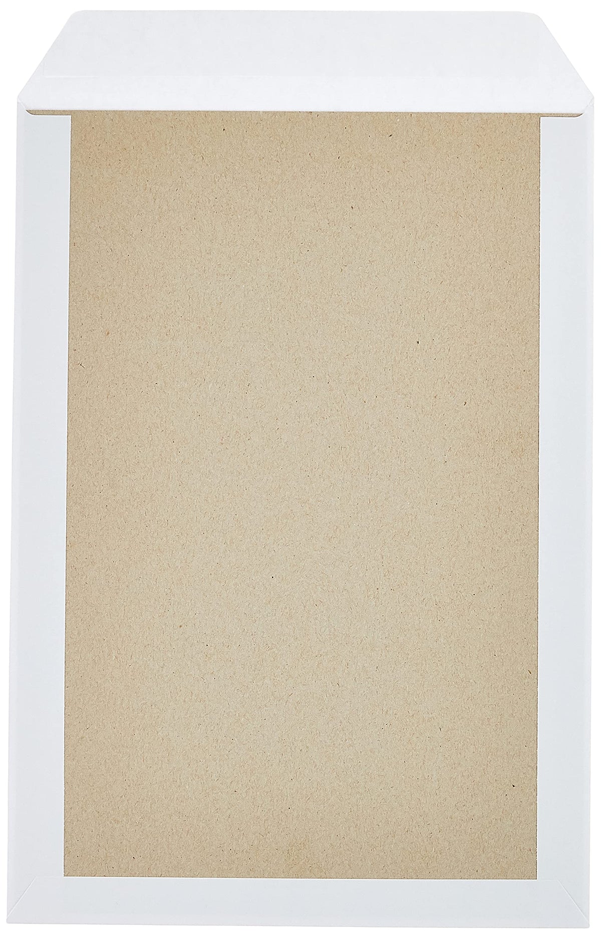 Herlitz 10901049 Versandtasche B4 mit Papprückwand,weiß, 10 Stück eingeschweißt mit Haftklebung (10)
