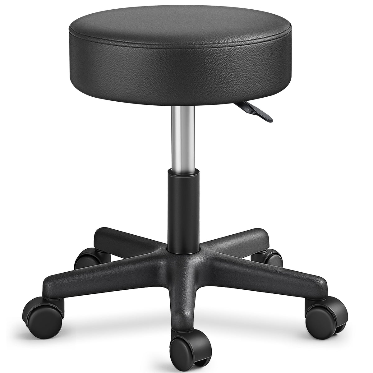 TRESKO® Rollhocker höhenverstellbar 10 cm Dicke Polsterung bis 150 kg