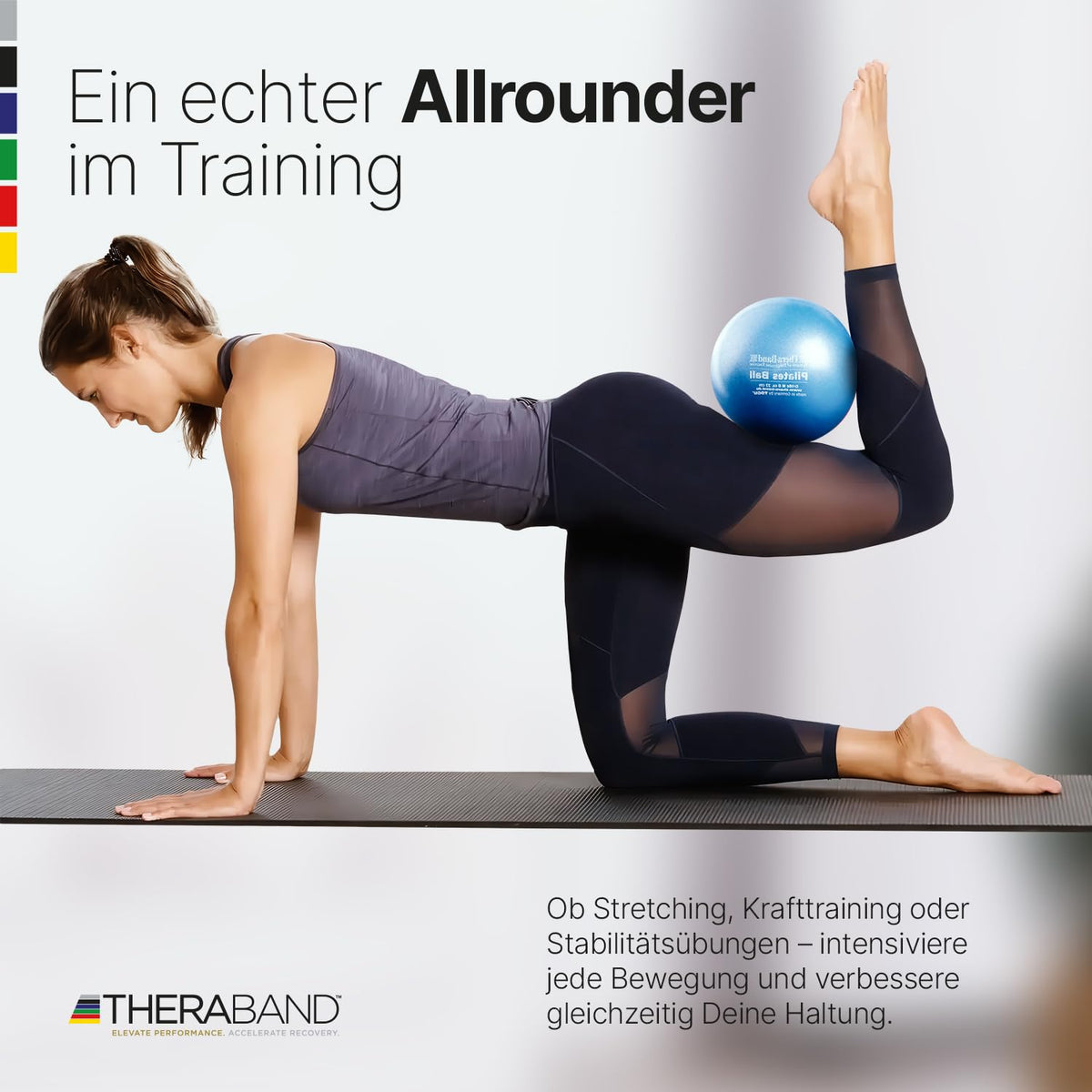 THERABAND Pilates Ball | Gymnastikball klein für Pilates
