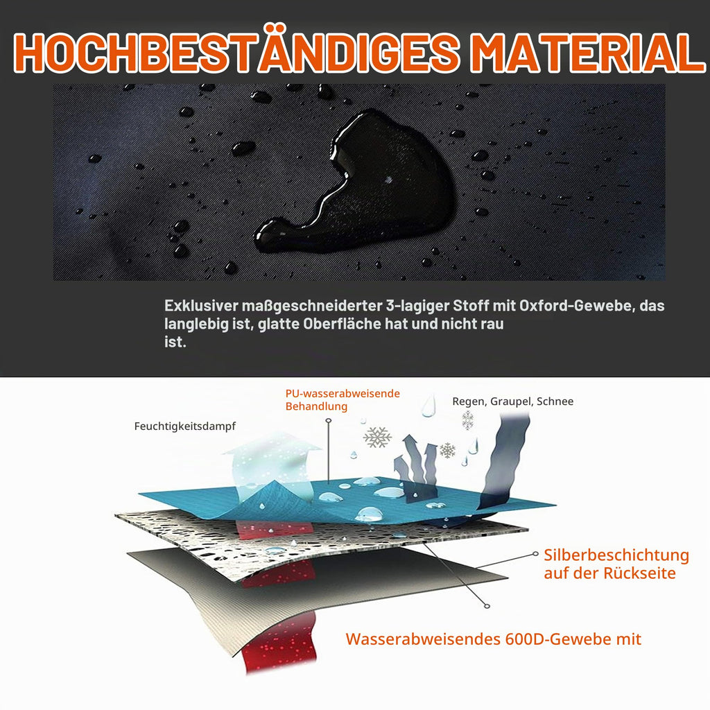 Rudergerät Abdeckung 285x61x103 - wasserdicht und witterungsbeständig - extra Dickes Material - 600D Oxford Stoff Abdeckhaube - für Innen- und Außenbereich für Alle rudergerät