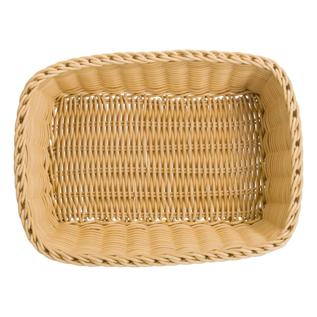 Westmark Mehrzweck-Korb, Geeignet für Hotel und Gastronomie, Rechteckig, ca. 31,5 x 22 x 10 cm, Synthetikfaser, Saleen Edition, Hellbeige, 02020030101