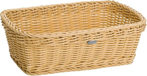 Westmark Mehrzweck-Korb, Geeignet für Hotel und Gastronomie, Rechteckig, ca. 31,5 x 22 x 10 cm, Synthetikfaser, Saleen Edition, Hellbeige, 02020030101
