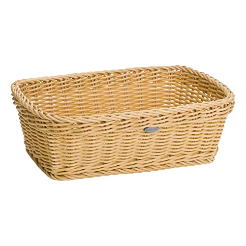 Westmark Mehrzweck-Korb, Geeignet für Hotel und Gastronomie, Rechteckig, ca. 31,5 x 22 x 10 cm, Synthetikfaser, Saleen Edition, Hellbeige, 02020030101