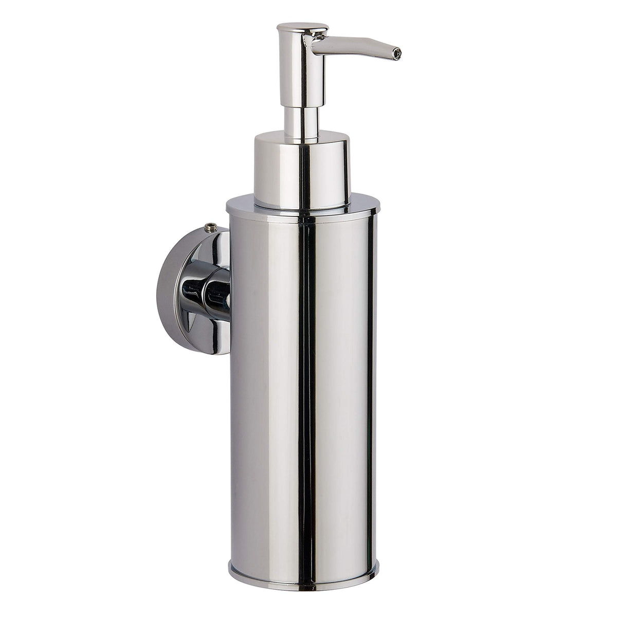 BGL Wandmontierter Seifenspender aus Edelstahl, 180 ml Flüssigseifenspender aus SUS304, ABS-Pumpkopf mit Ersatzpumpe, Chrom, für Bad und Küche