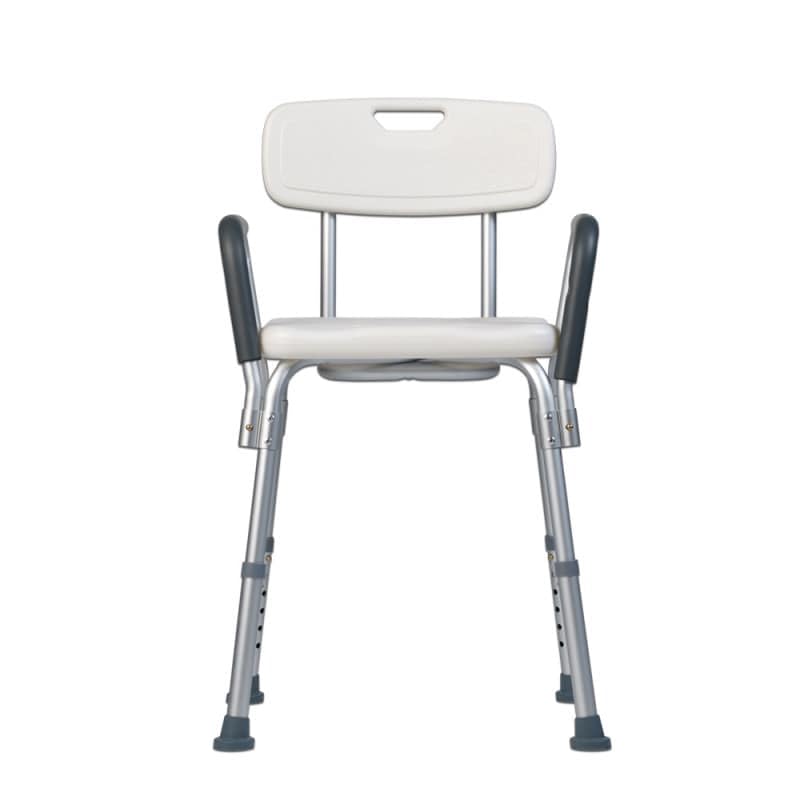 Teqler ® T-135303 Duschstuhl, Badehocker für Pflegebedürftige, Höhenverstellbar 38-45cm