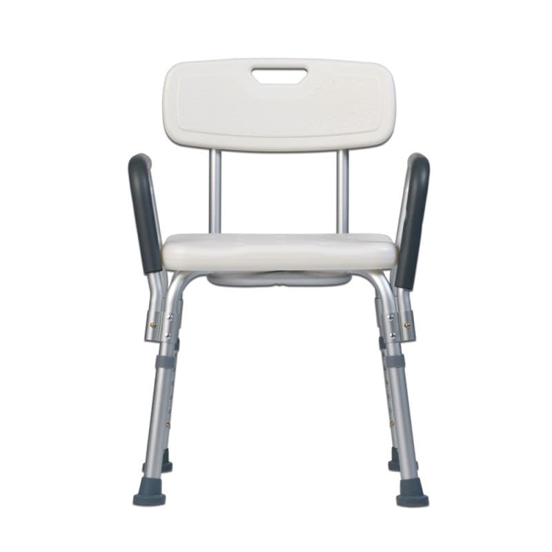 Teqler ® T-135303 Duschstuhl, Badehocker für Pflegebedürftige, Höhenverstellbar 38-45cm