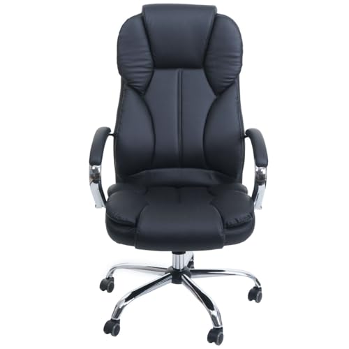 Mendler Profi-Bürostuhl Kansas XXL US-Version - schwarz
