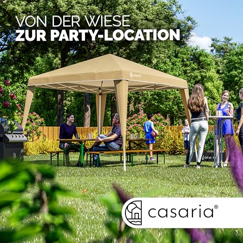 CASARIA Pavillon Capri 3x3m Pop-up Beige