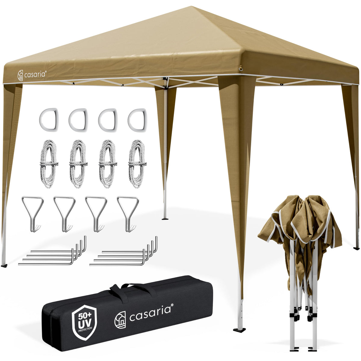 CASARIA Pavillon Capri 3x3m Pop-up Beige