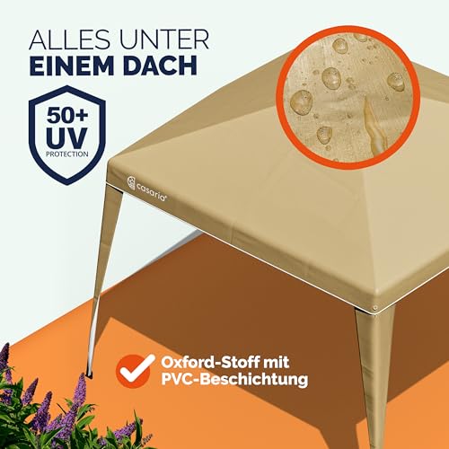 CASARIA Pavillon Capri 3x3m Pop-up Beige