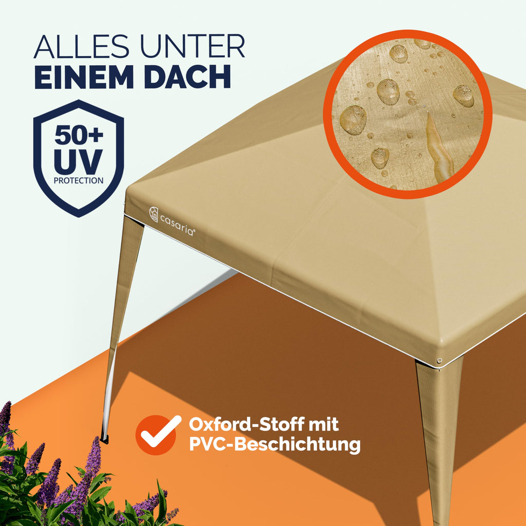 CASARIA Pavillon Capri 3x3m Pop-up Beige