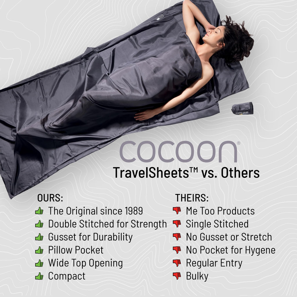 Cocoon - Premium - TravelSheet™ Mikrofaser - Cranberry