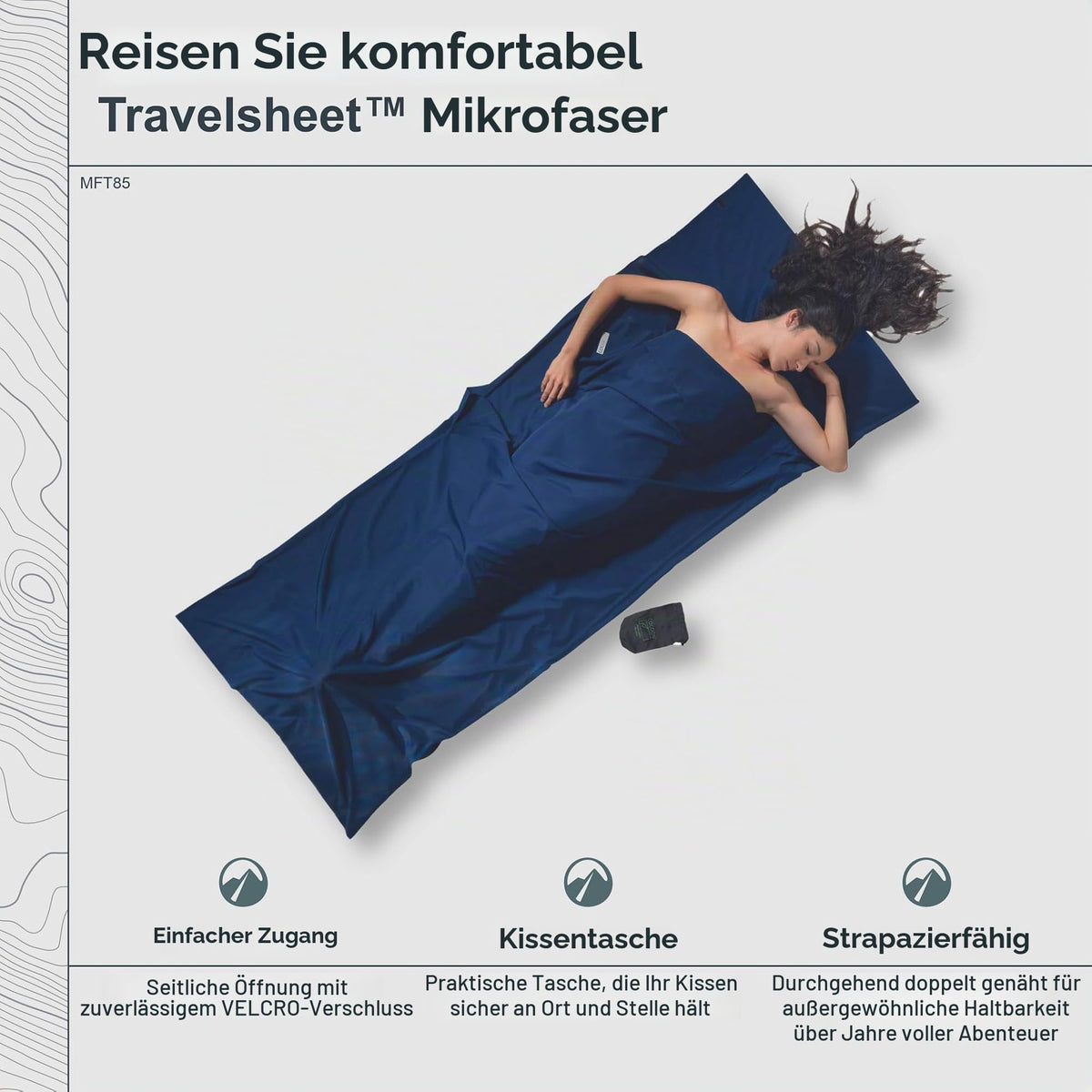 Cocoon - Premium - TravelSheet™ Mikrofaser - Cranberry