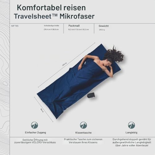 Cocoon - Premium - TravelSheet™ Mikrofaser - Cranberry