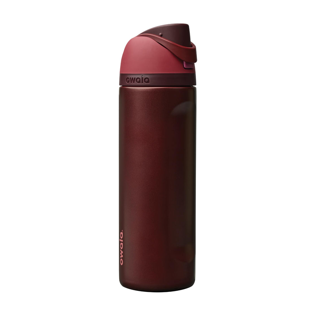 Owala FreeSip - Stainless Steel - 24-oz. - Red (Black Cherry) (Amazon)(A7)