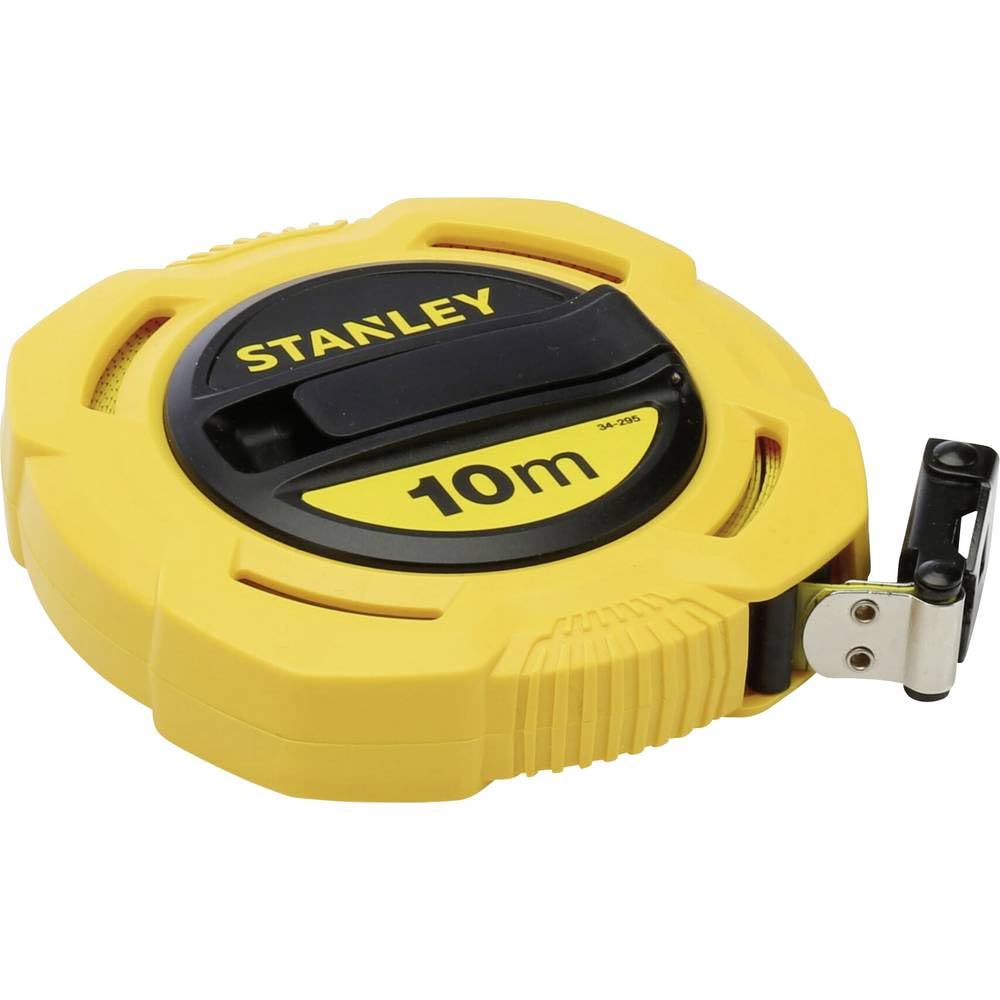 Stanley Kapselbandmaß Fiberglas (10 m Länge, 12,7 mm Breite, ABS-Kunststoff, PVC-Schutzbeschichtung) 0-34-295
