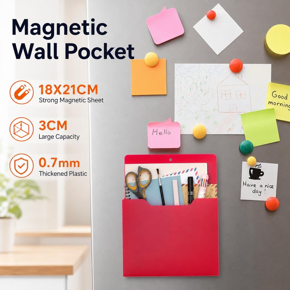 Magnetischer Aktenhalter, magnetischer Papierhalter für Kühlschrank