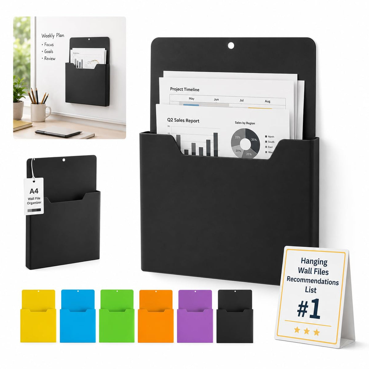 Magnetischer Aktenhalter, magnetischer Papierhalter für Kühlschrank