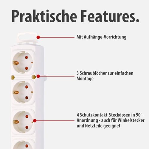 Brennenstuhl Comfort-Line Plus Steckdosenleiste 4-Fach