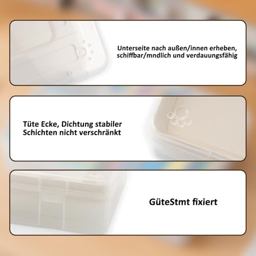 Doppelstöckige Marker-Aufbewahrungsbox aus Kunststoff, Blau