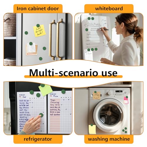 20 Stück Magnete für Magnettafel, Mini Magnete Stark Rund Flach Dunkelgrün, Whiteboard Magnete Klein für Büro, Kühlschrankmagnete Dekorativ, Magneten für Handwerk Küche & Pinnwand, Tafelmagnete