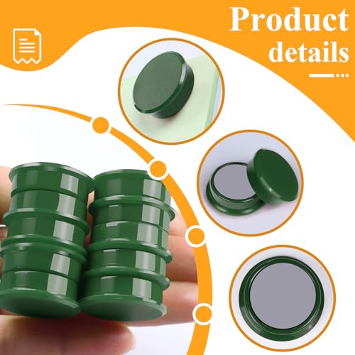 20 Stück Magnete für Magnettafel, Mini Magnete Stark Rund Flach Dunkelgrün, Whiteboard Magnete Klein für Büro, Kühlschrankmagnete Dekorativ, Magneten für Handwerk Küche & Pinnwand, Tafelmagnete