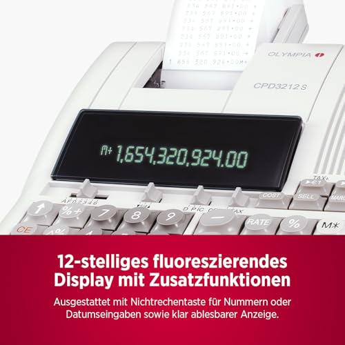 Olympia CPD 3212 S Tischrechner Druckend