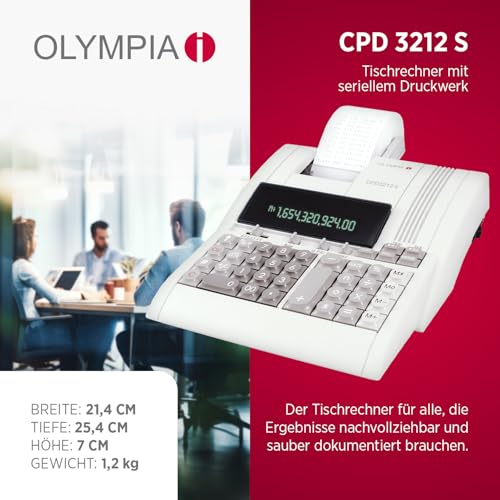 Olympia CPD 3212 S Tischrechner Druckend
