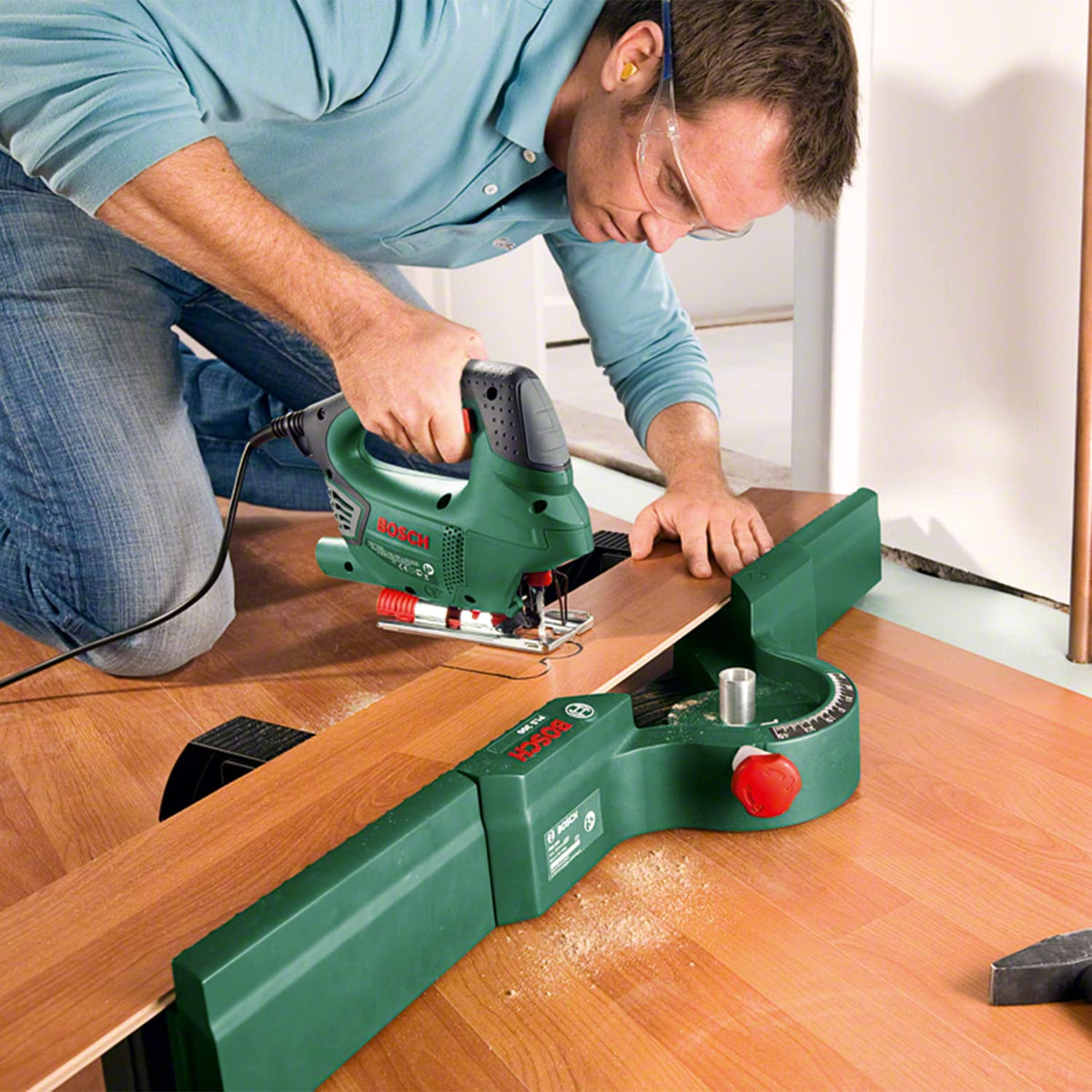Bosch Home and Garden Stichsäge PST 900 PEL (620W, Hubzahl bei Leerlauf 500 bis 3100 U/min, in Kunststoffkoffer), 06033A0200