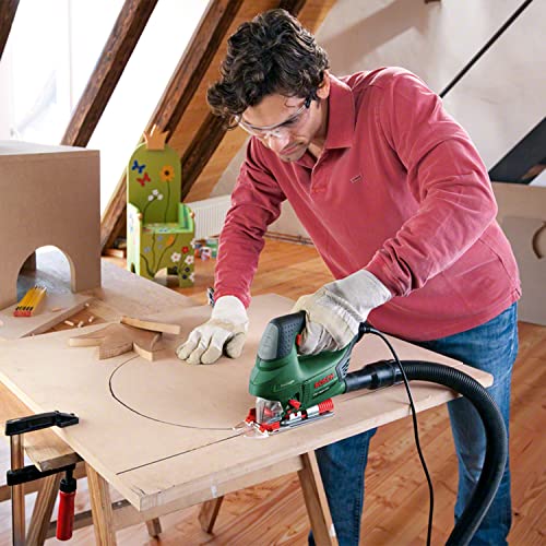 Bosch Home and Garden Stichsäge PST 900 PEL (620W, Hubzahl bei Leerlauf 500 bis 3100 U/min, in Kunststoffkoffer), 06033A0200