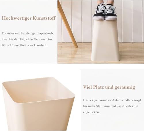 Papierkorb 6102 Mülleimer Papiereimer 29 cm 12L | Rosa