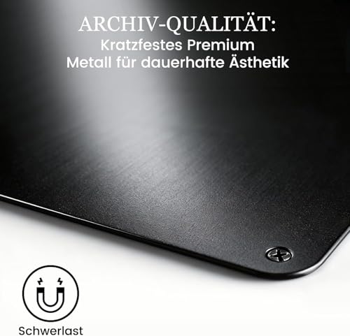 Schwarz Magnettafel Metall Einstieg: Reisemagnete stilvoll zeigen